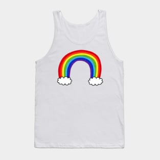 Over The Rainbow, Pink Background Tank Top